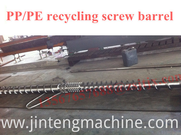 pp/pe gas vent recycling pellets single screw barrels